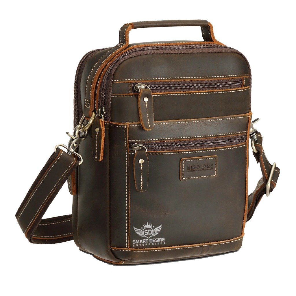4 Leather Bags - Image 1